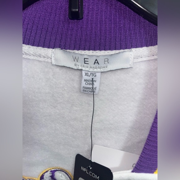 Minnesota Vikings NFL Women's Fleece Lightweight Jacket Snap Button Size XL NEW - Picture 6 of 8